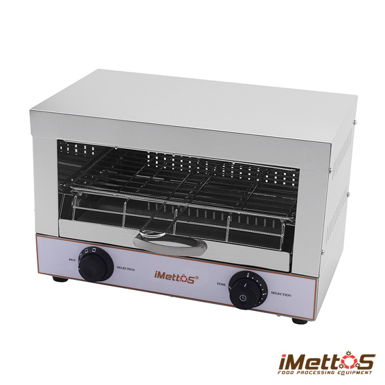 iMettos new products commerical bread toaster double layer conveyor toaster