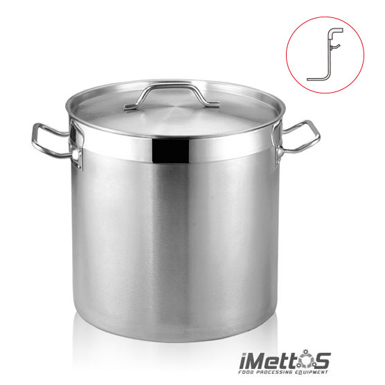 Commercial  Stainless Steel StockPot  Heavy-Gauge, 3-Ply Clad Base, Induction Ready, With Lid Cover