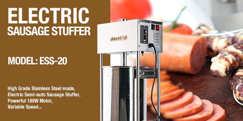 iMettos New Equipment: Electric Sausage stuffer with variable speed